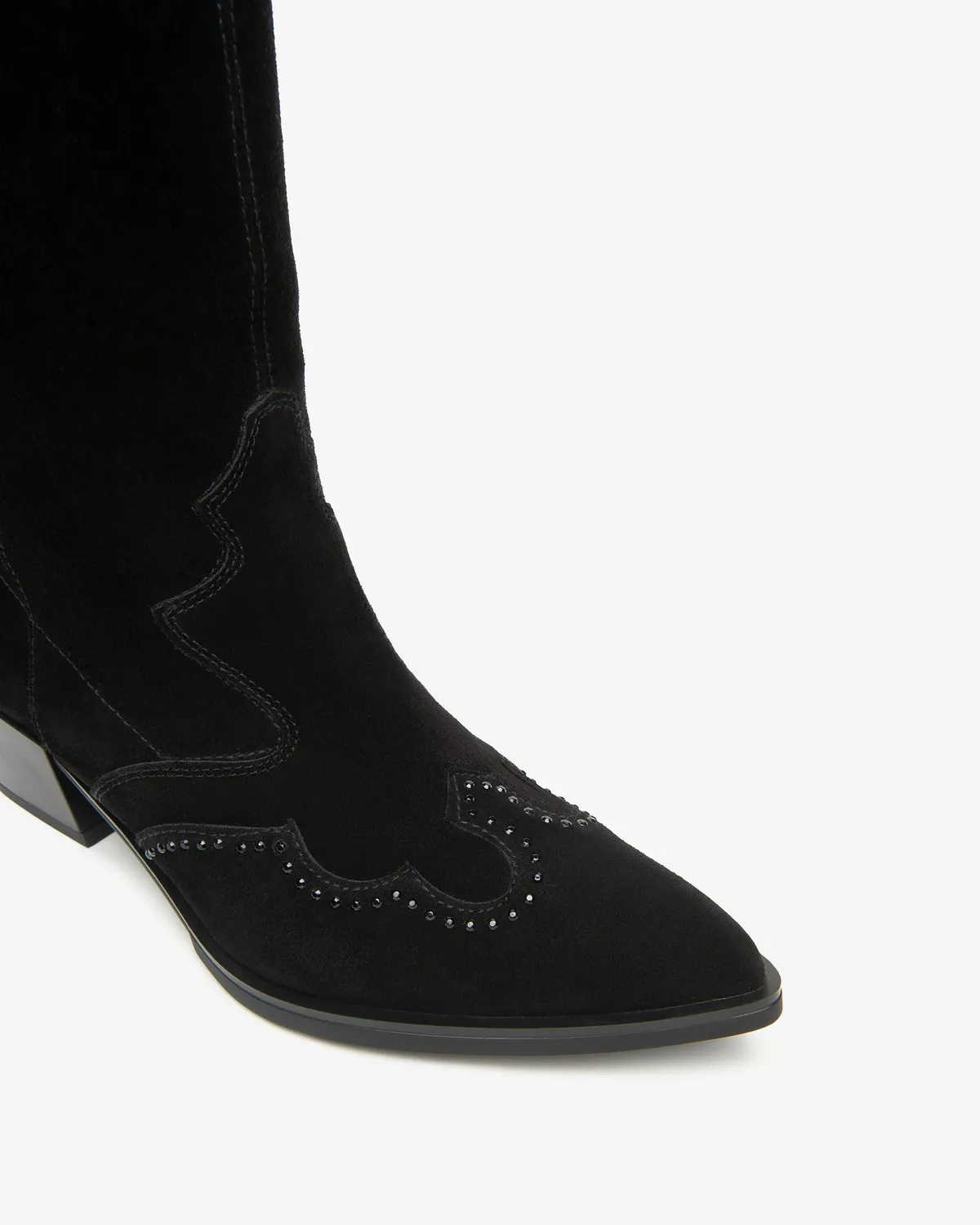 NeroGiardini cizme cowboy dama piele intoarsa western