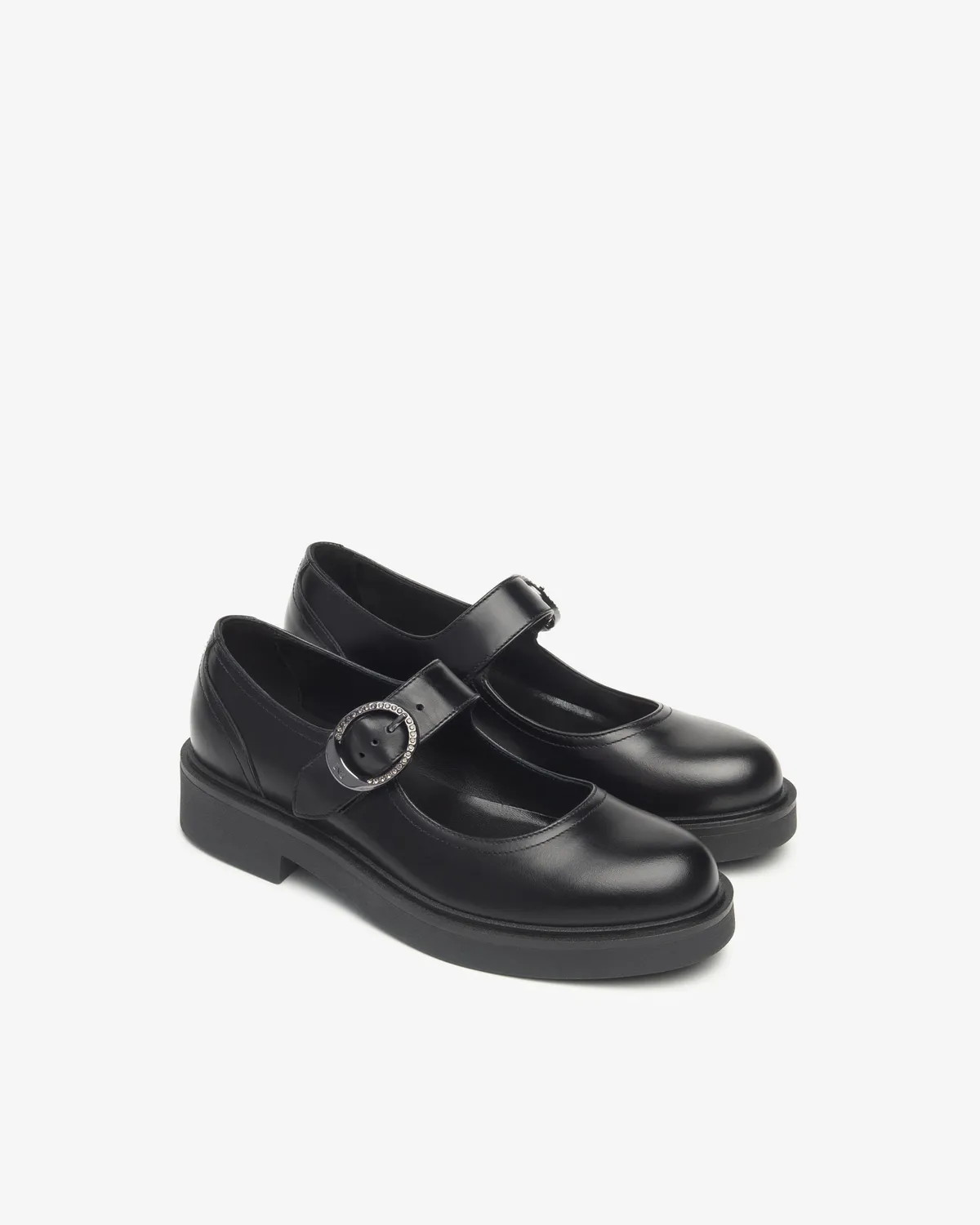 NeroGiardini pantofi Mary Jane damă piele toc bloc 35 mm
