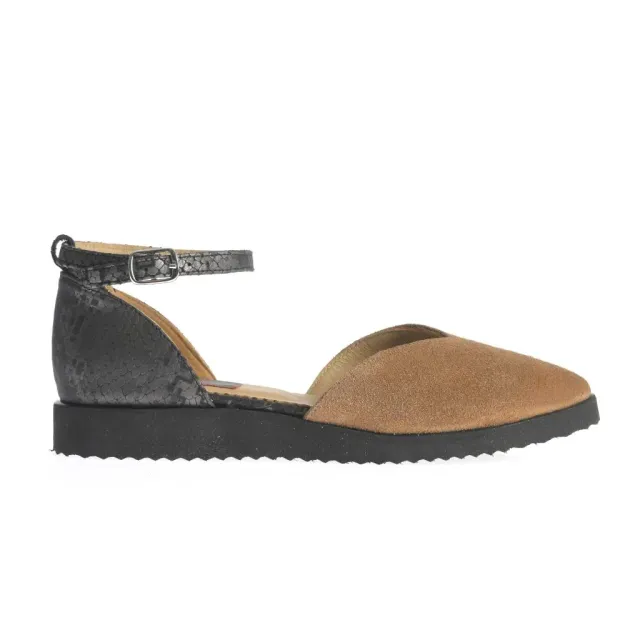 Ana Urbana Shoes Warsaw balerini maro-negru piele