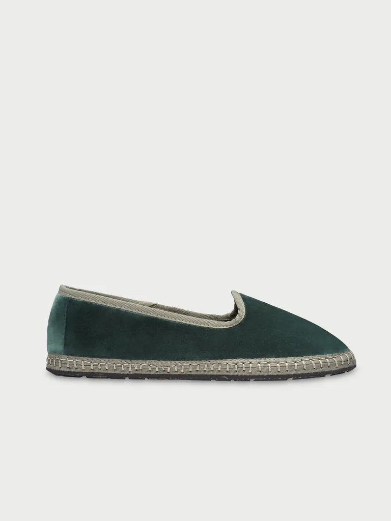 Flagelus Hyde slippers catifea verde