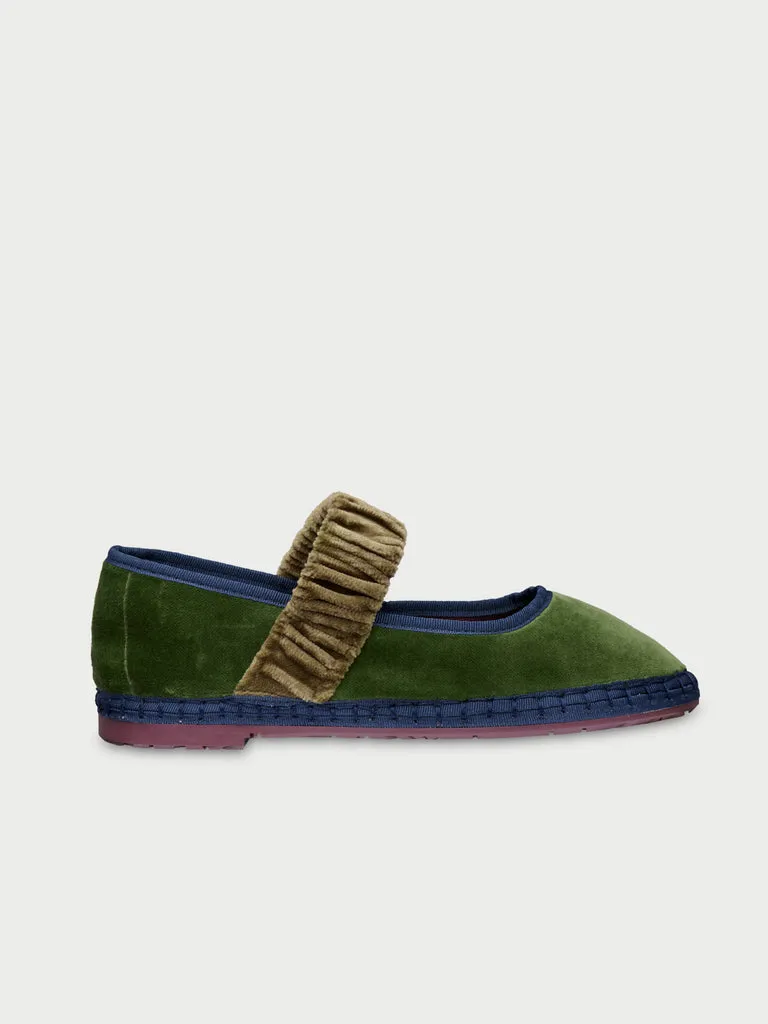 Flagelus Mafalda Triple Tone Tango Green pantofi verzi