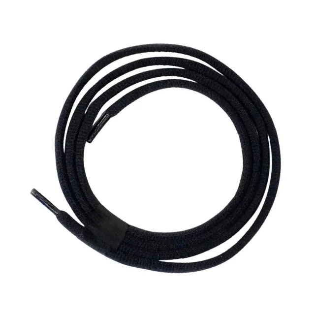 BÄR șireturi rotunde sport negre 5 mm poliester