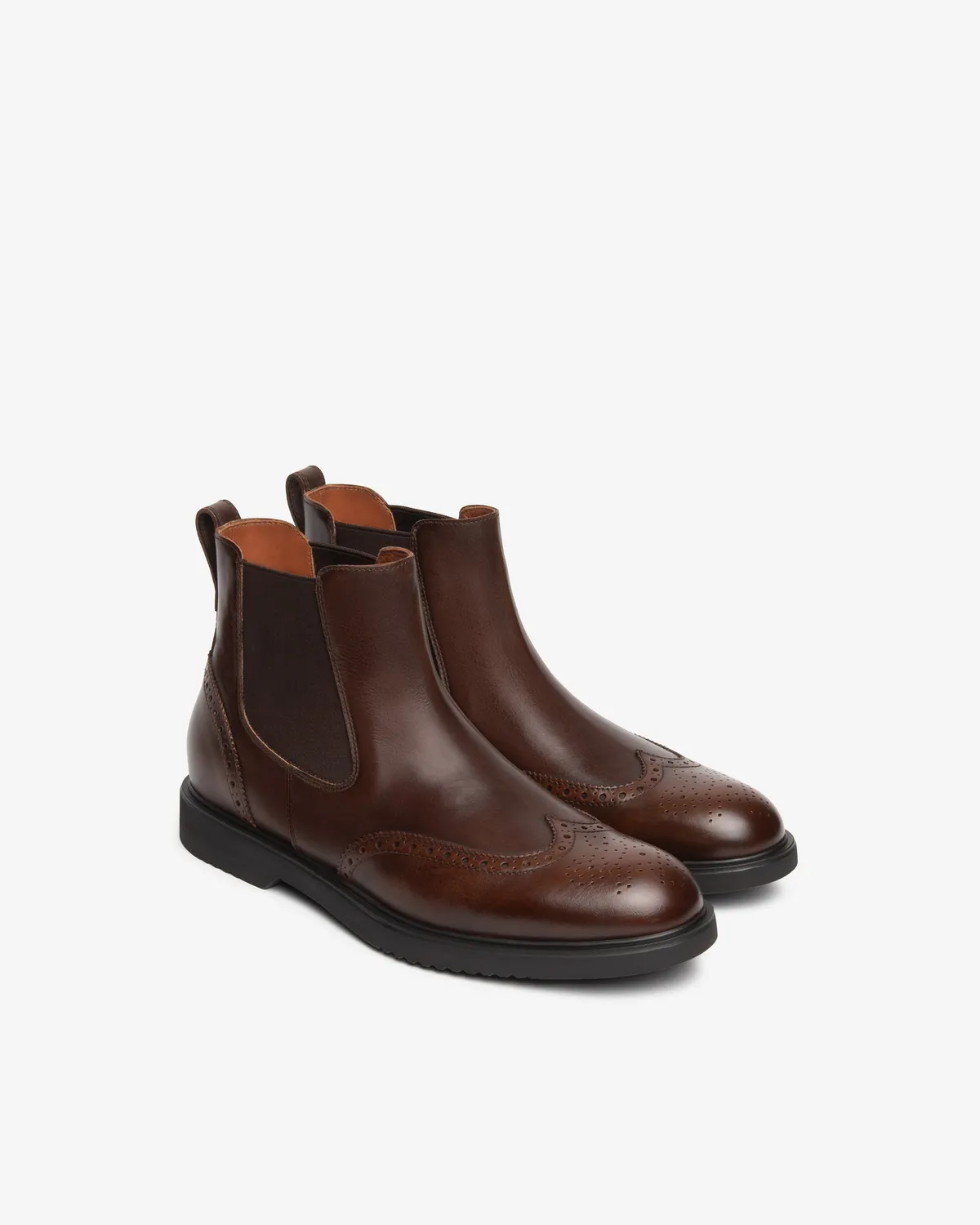 NeroGiardini ghete Chelsea barbati piele brogue