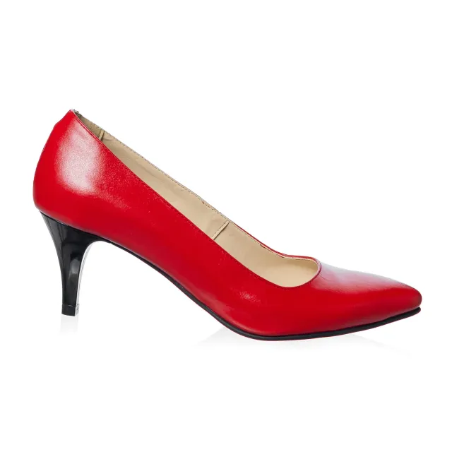 Catinca Shoes A19 RB pantofi dama piele naturala rosu