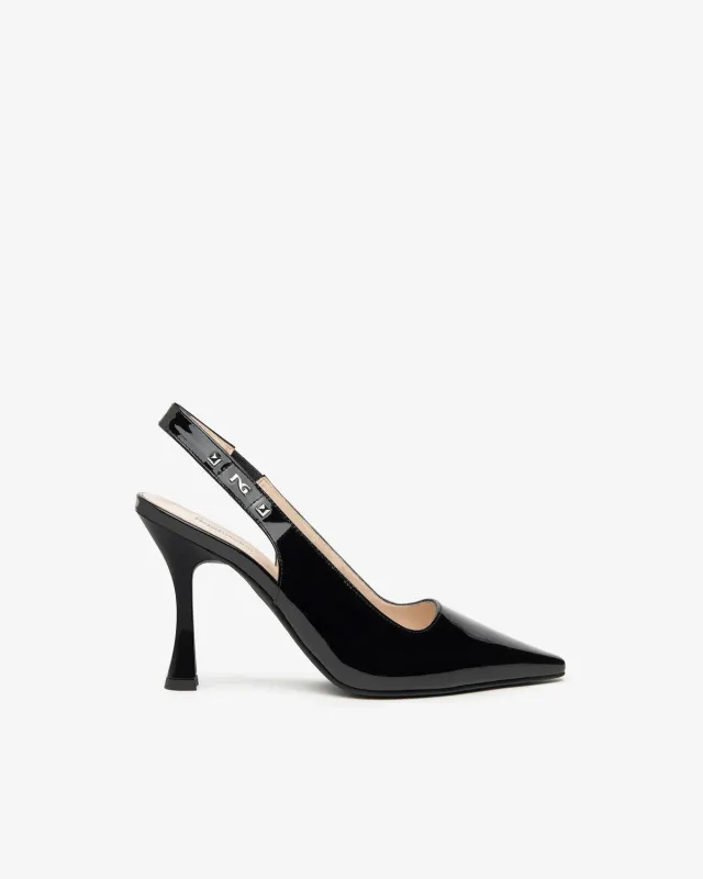 NeroGiardini Pantofi slingback lac dama toc elegant