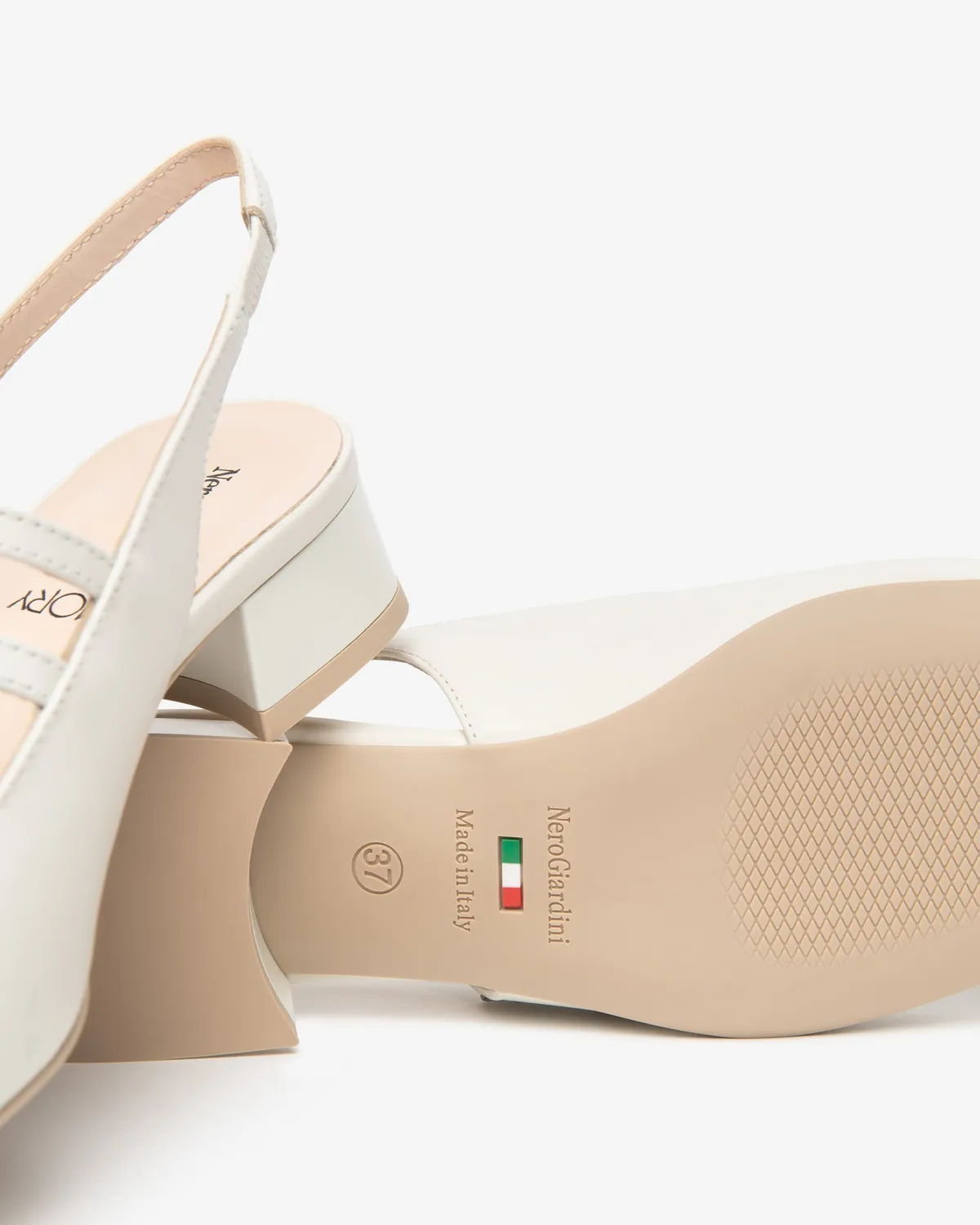 Pantofi slingback dama NeroGiardini piele naturala