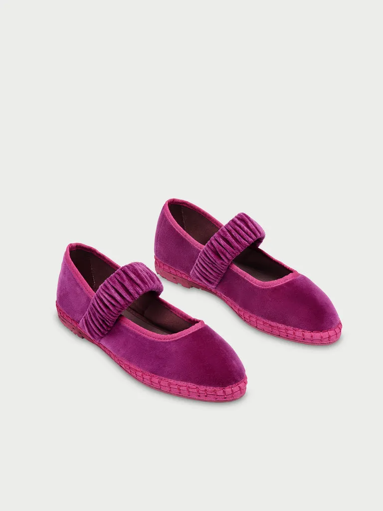 Flagelus Mafalda Magenta pantofi catifea fuchsia