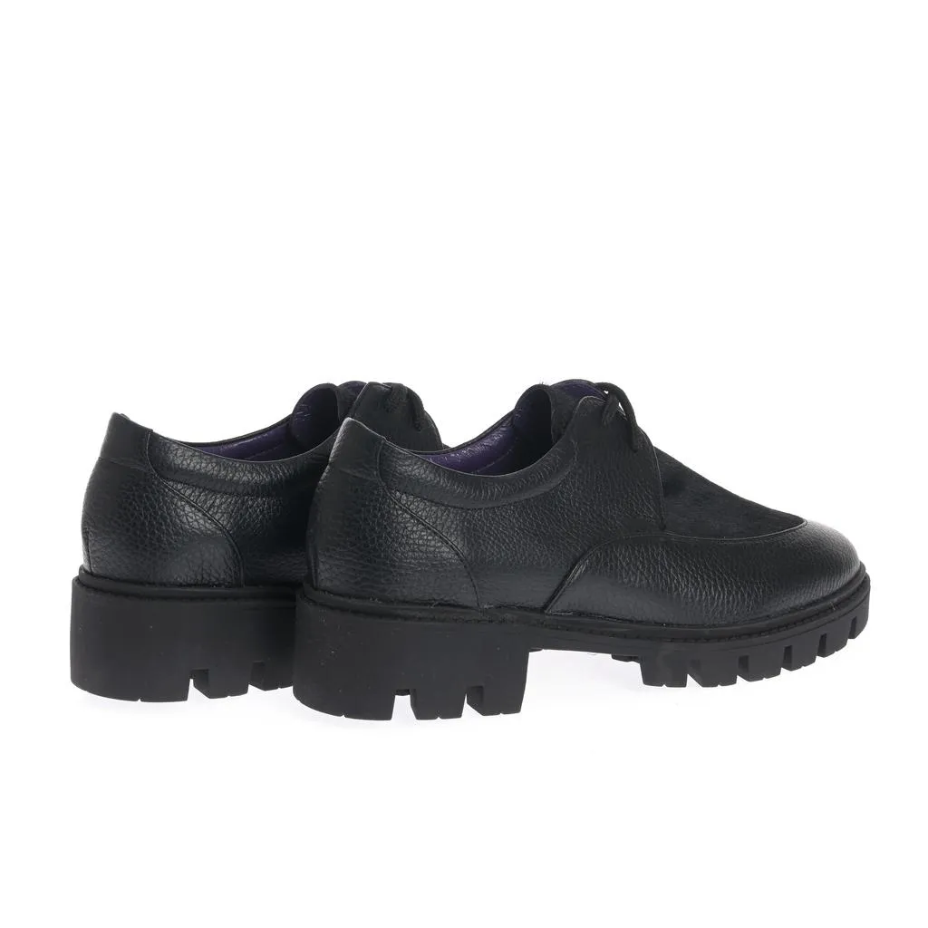 Ana Urbana Houston pantofi derby negri talpă chunky