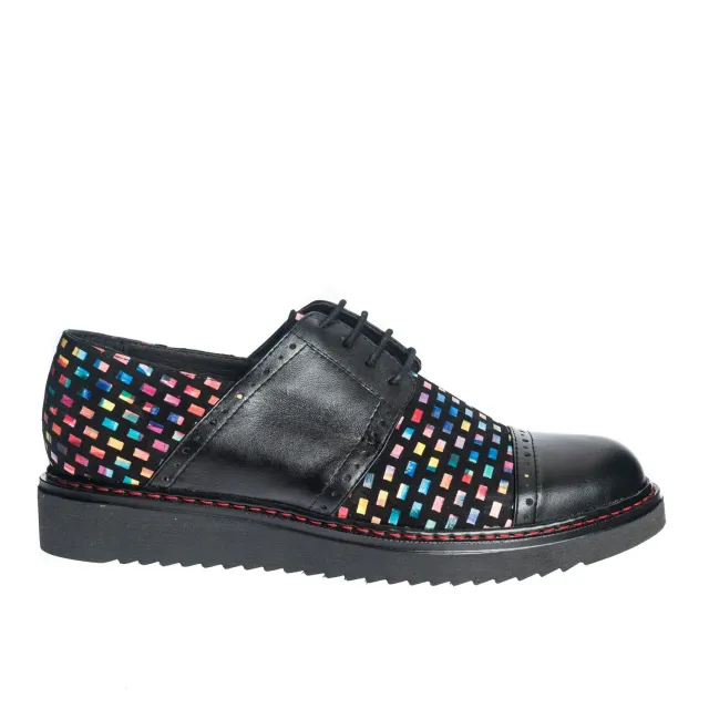 Catinca Shoes G26 NBPC pantofi dama piele negru patratele