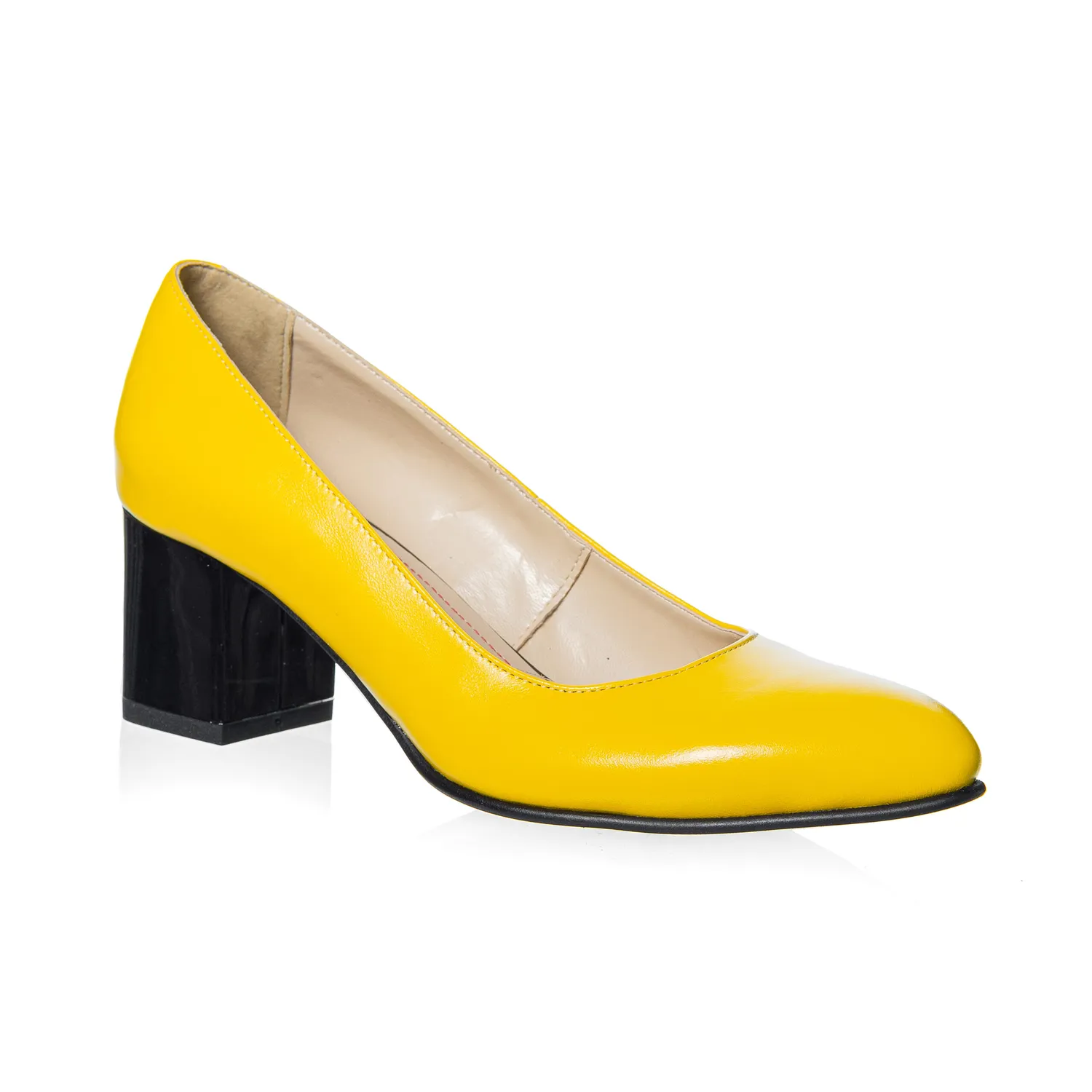 Catinca Shoes A2 GB pantofi piele galben box