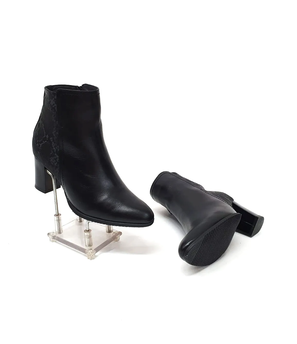 Catinca Shoes GX31 NBSN ghete dama piele negru sarpe