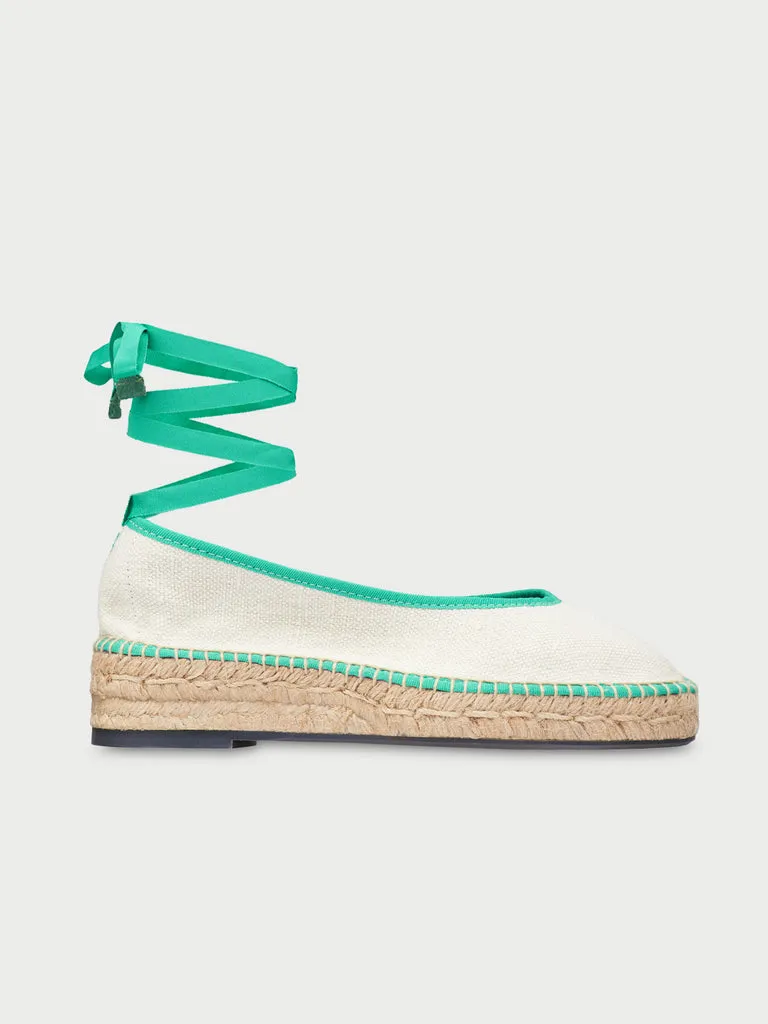 Flagelus Summer Swing Off White balerini albi in