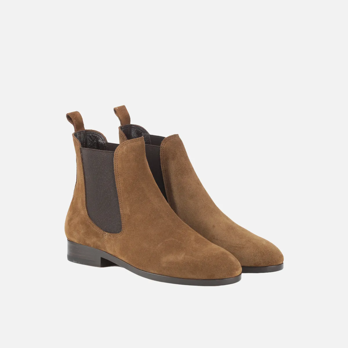 Cecilia Bringheli Sessanta ghete chelsea tobacco piele