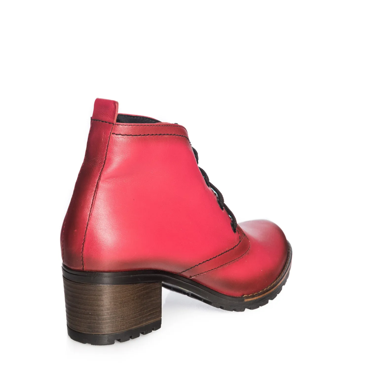 Catinca Shoes BC16 RP ghete dama piele naturala rosie