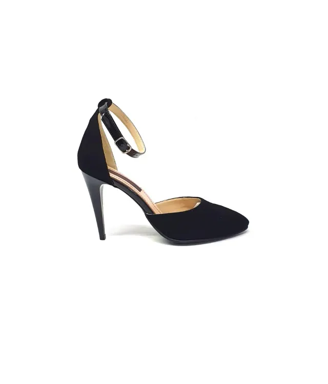 Catinca Shoes D14 NA sandale dama piele negru antilopa