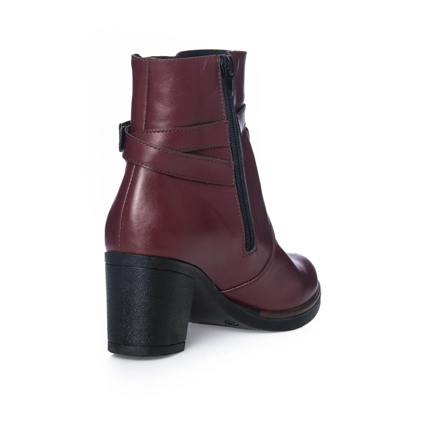 Catinca Bordo Box GX18 BB ghete dama bordo piele naturala