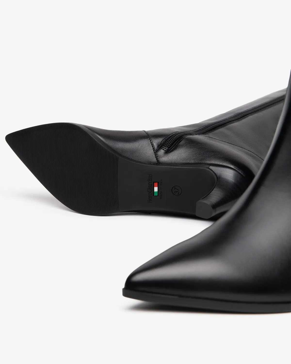 NeroGiardini cizme piele dama toc 55 mm