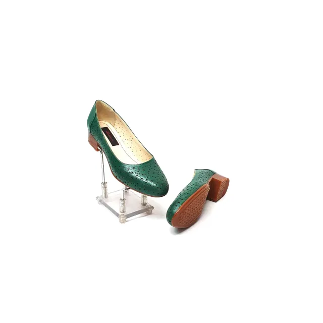 Catinca Shoes T18 V pantofi dama piele verde