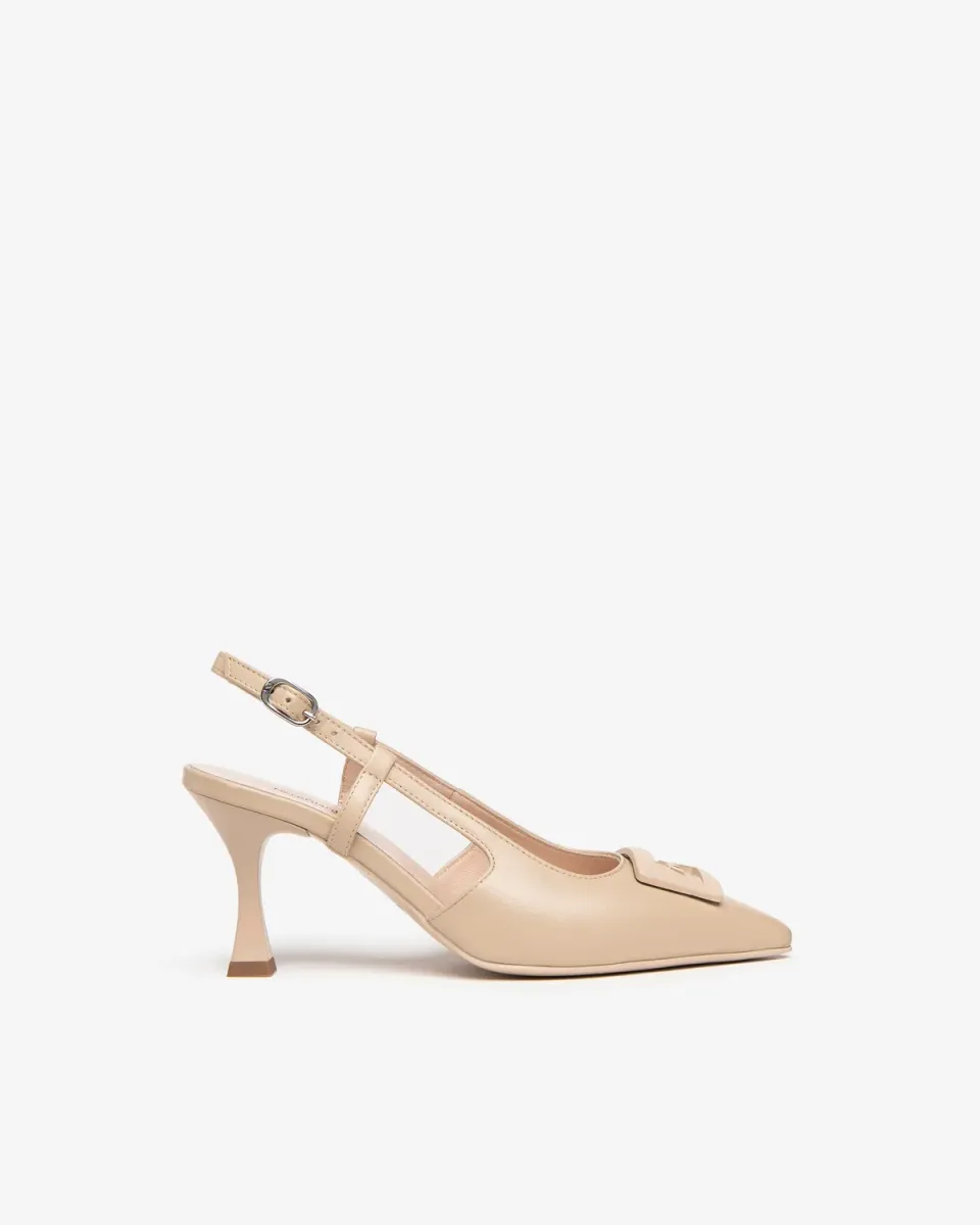 NeroGiardini pantofi piele dama slingback toc
