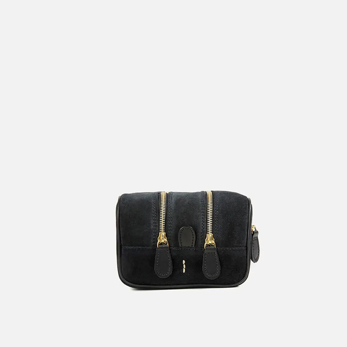 Cecilia Bringheli Laguna trusa cosmetica neagra piele intoarsa