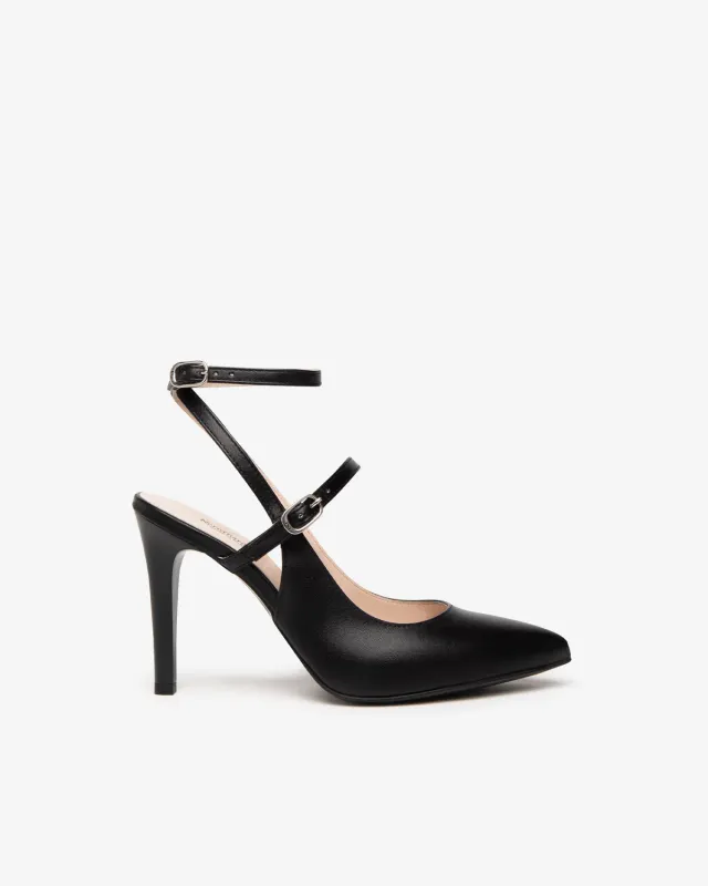 Pantofi slingback NeroGiardini piele damă cu toc