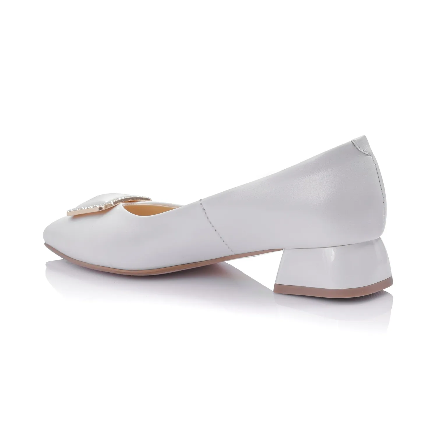 Catinca Shoes BL7 ALB balerini dama piele alb sidef