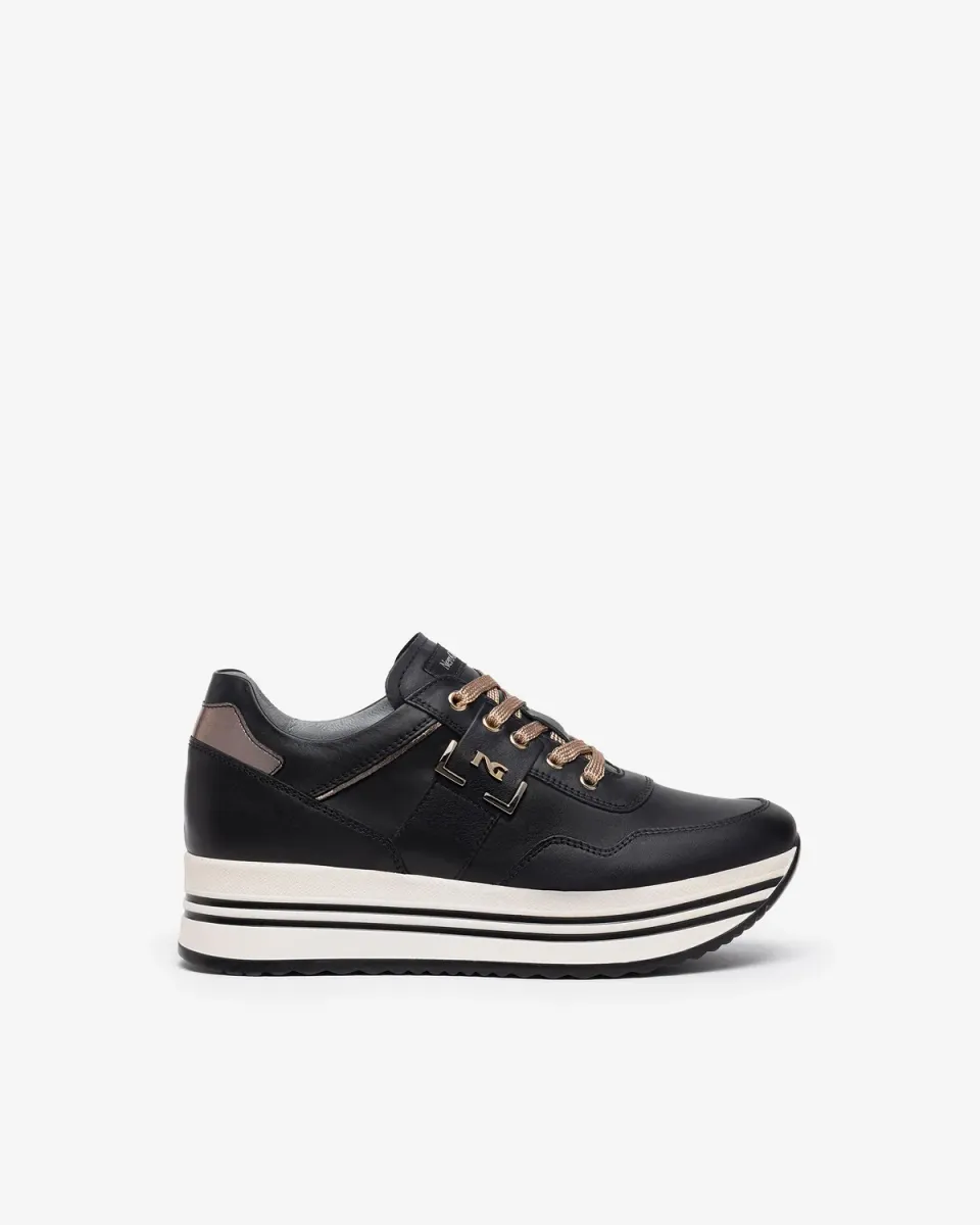 NeroGiardini sneakers damă piele branț DryGo iarnă