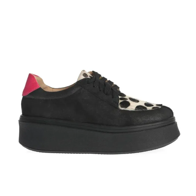 Ana Urbana Dallas pantofi casual negru-alb platformă