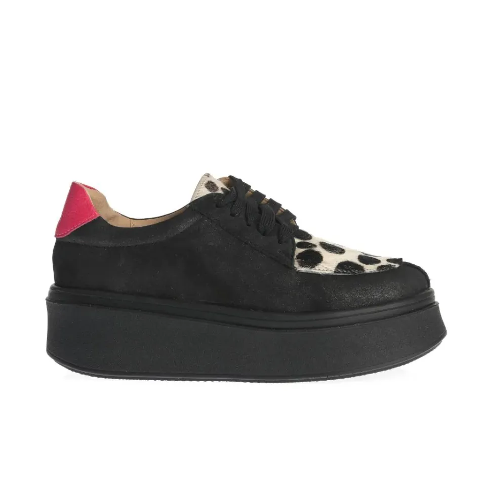 Ana Urbana Dallas pantofi casual negru-alb platformă