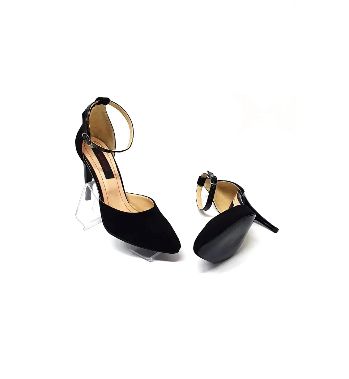 Catinca Shoes D14 NA sandale dama piele negru antilopa