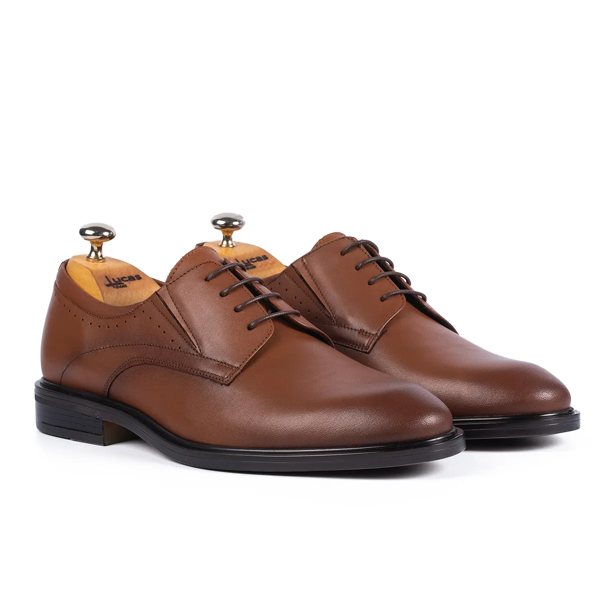 Lucas Shoes Elegant 346s 1666 pantofi barbati coniac piele