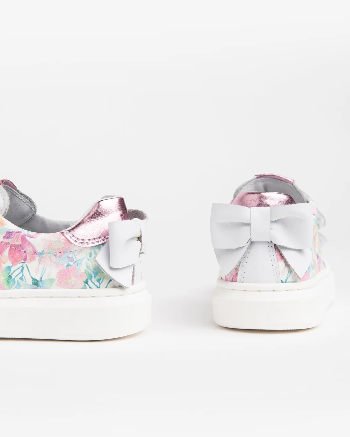 NeroGiardini sneakers fete velcro print floral primavara