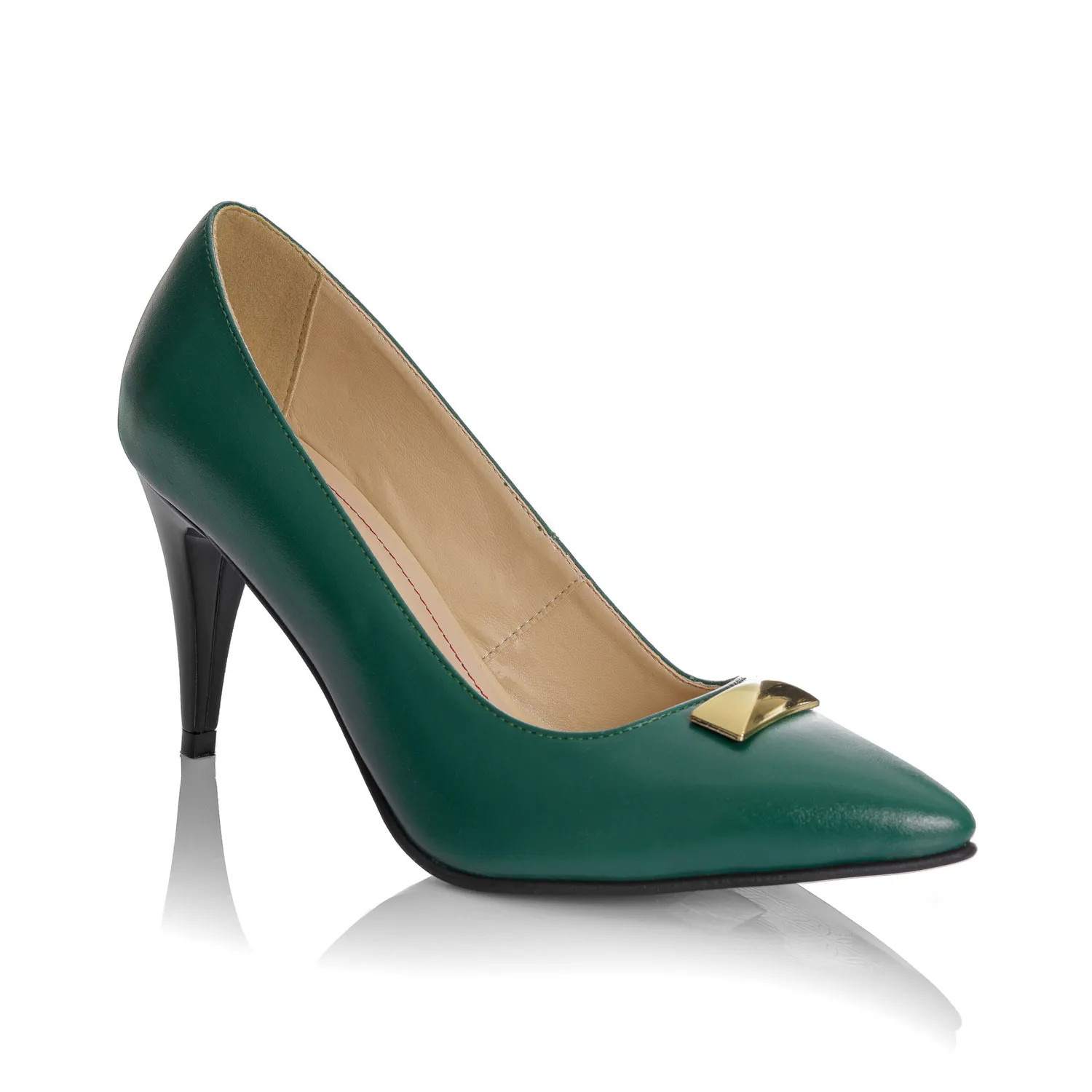 Catinca Shoes A51 VB pantofi piele naturala verde box