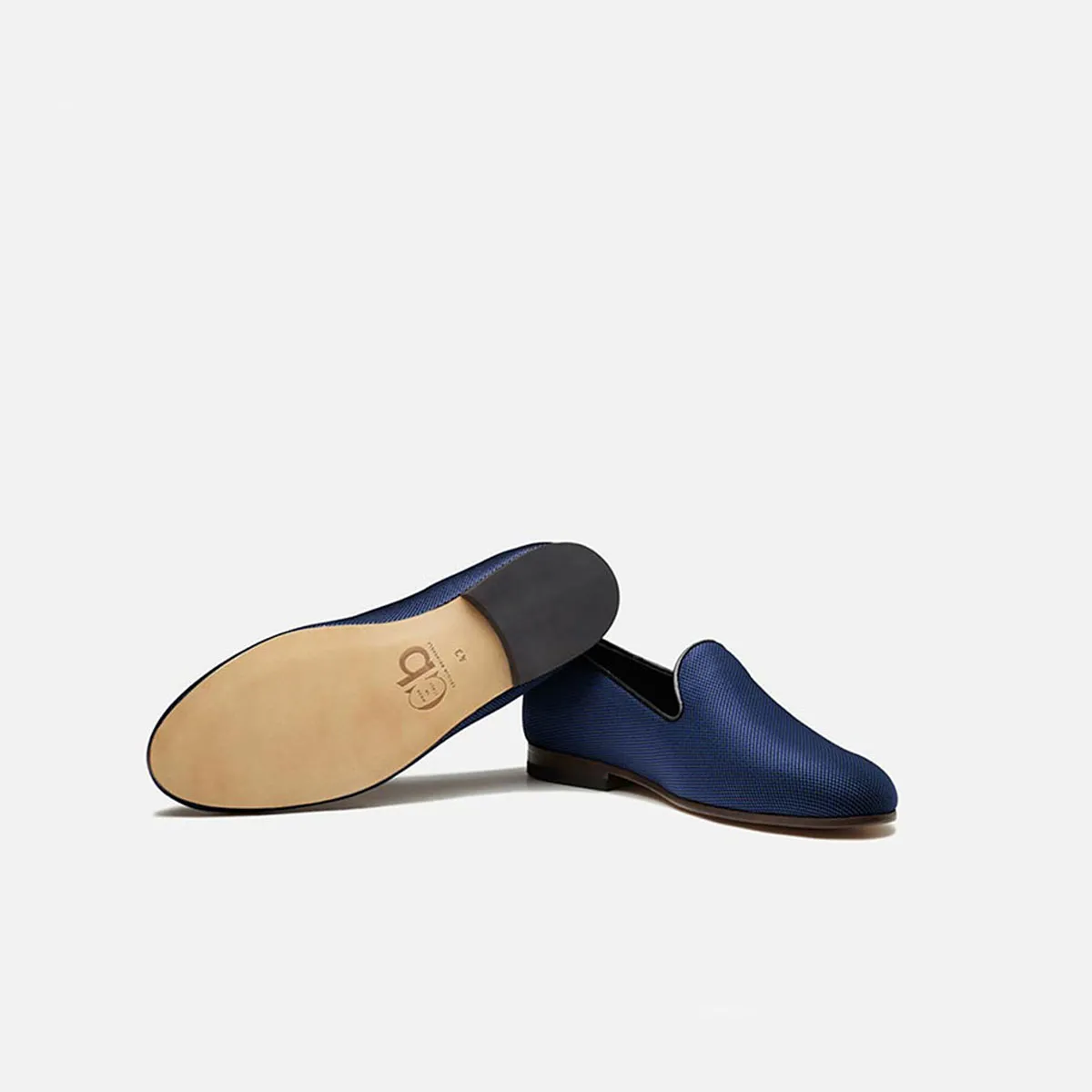 Cecilia Bringheli Positano pantofi slip-on material albastru