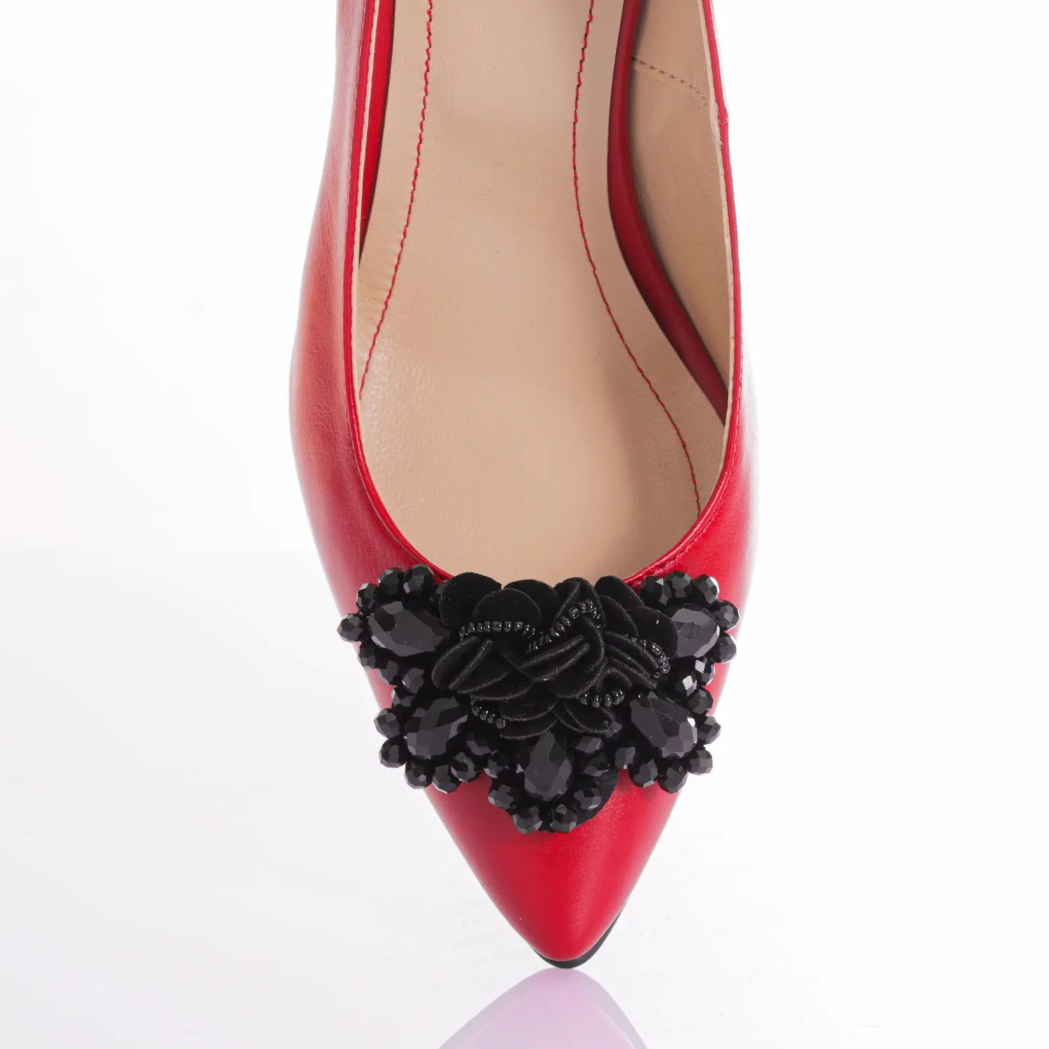 Catinca Shoes D43 RB sandale dama piele naturala rosu box