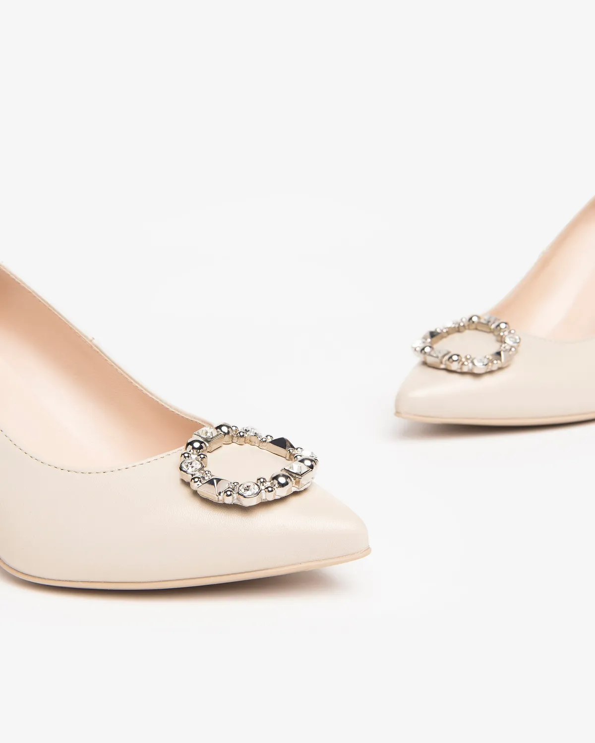 Pantofi damă NeroGiardini piele cu toc eleganți