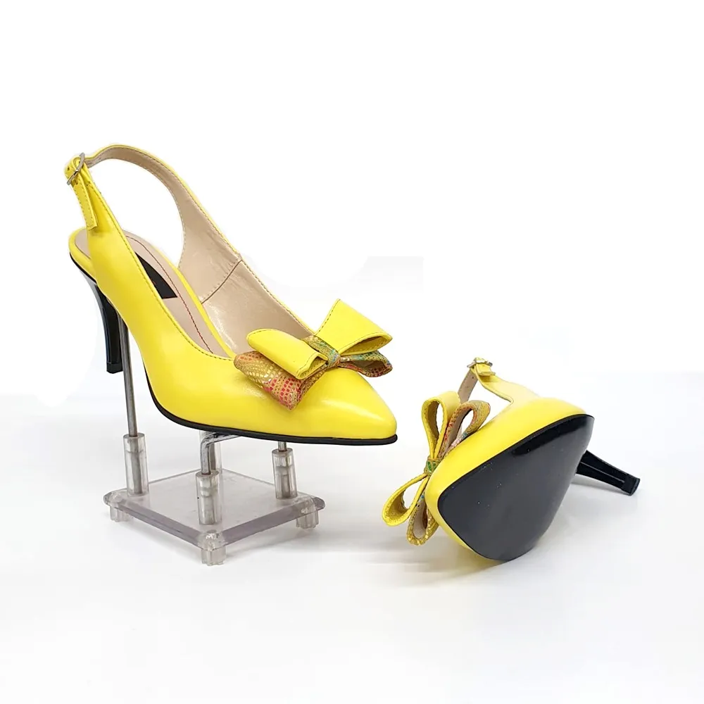 Catinca Shoes D18 GFM sandale dama piele galben funda