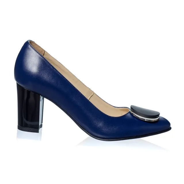 Catinca Shoes A30 BL pantofi piele naturala albastru