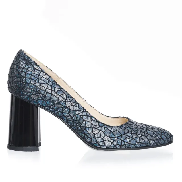 Catinca Shoes R11 SA pantofi piele solzi albastru