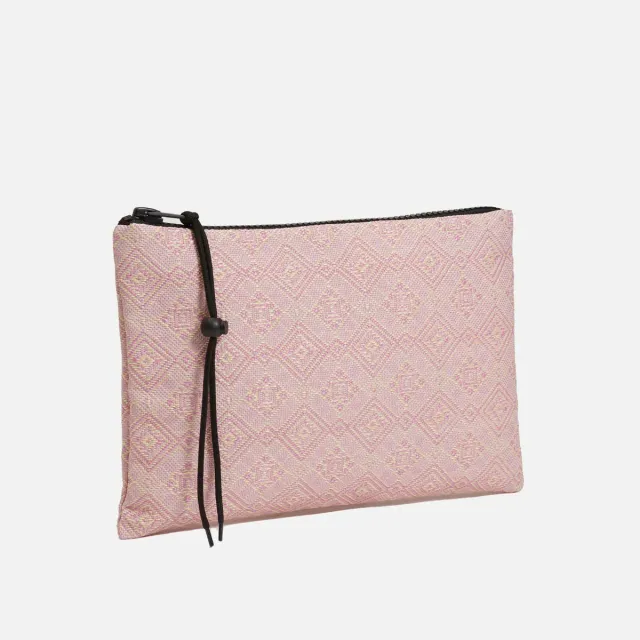 Cecilia Bringheli Ventiquattro plic jacquard roz ecru