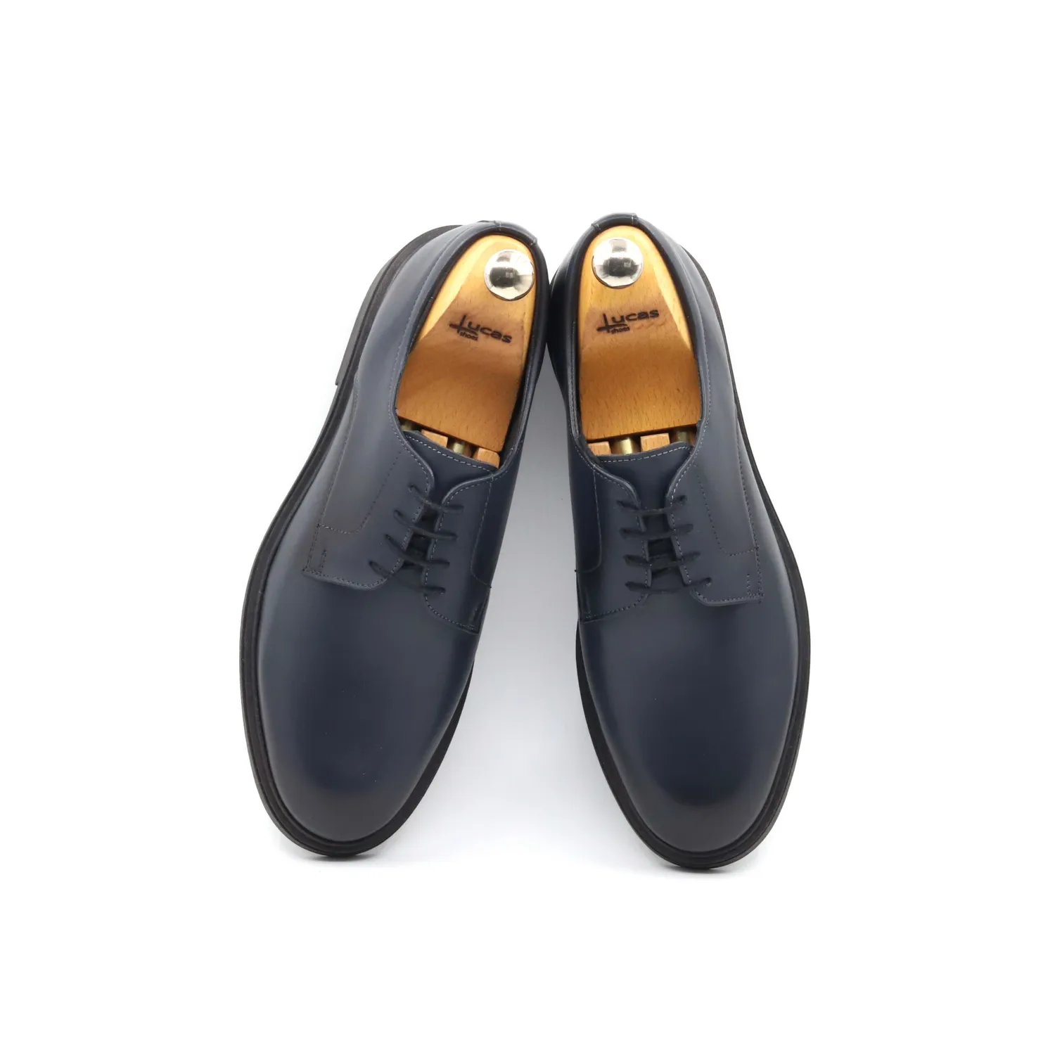 Lucas Shoes 346 Casual pantofi piele aldi blue talpă ușoară