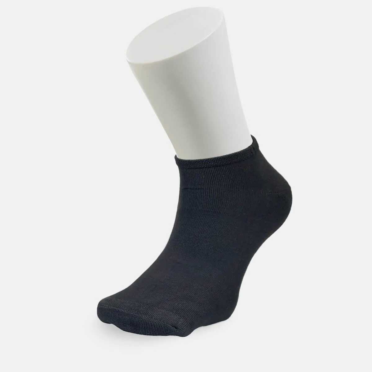BÄR șosete bambus negre scurte sport viscose