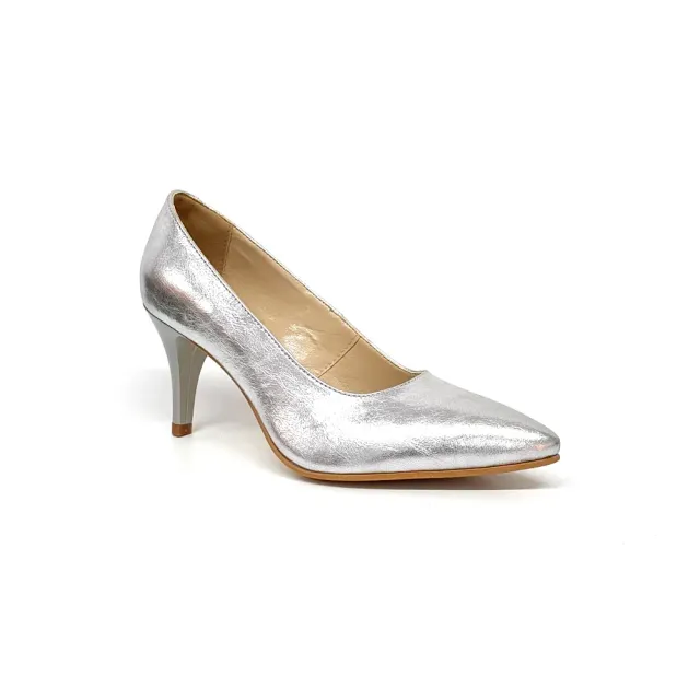 Catinca Shoes A17 AG pantofi damă piele naturală argintii