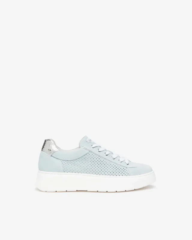 Sneakers NeroGiardini dama piele intoarsa cu tesatura tehnica