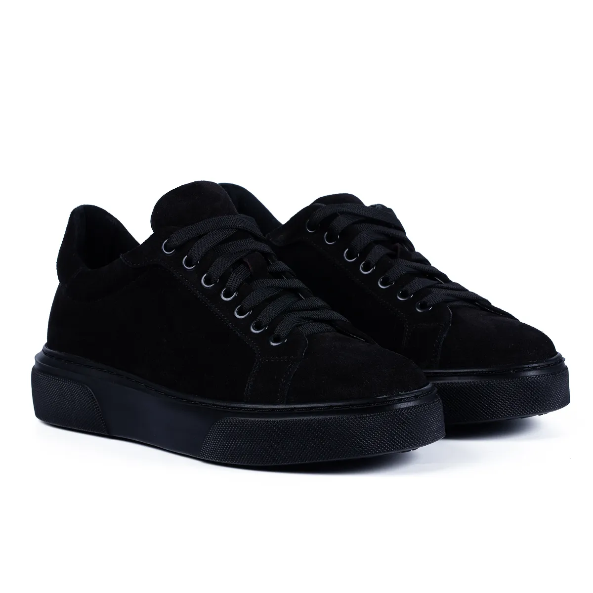 Lucas Shoes Sneaker 510 negru velur piele