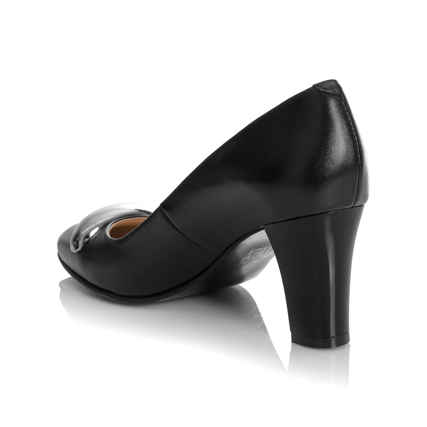 Catinca Shoes A45 N pantofi dama negri piele box