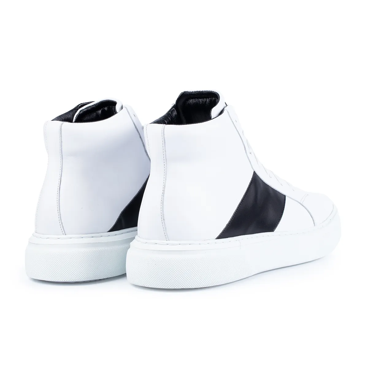 Lucas Shoes 855 ghete sneakers piele alb barbati
