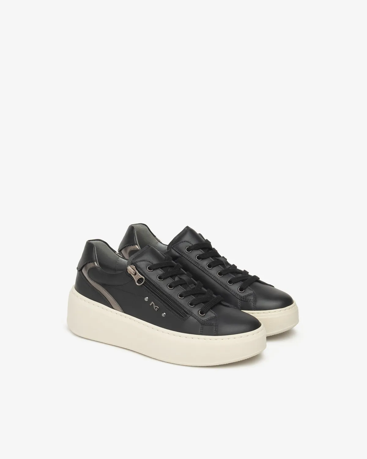 Sneakers damă NeroGiardini piele branț memory