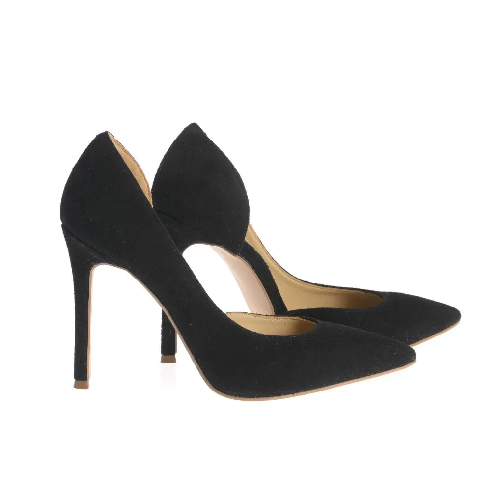 Ana Urbana Shoes Austin pantofi negri toc inalt