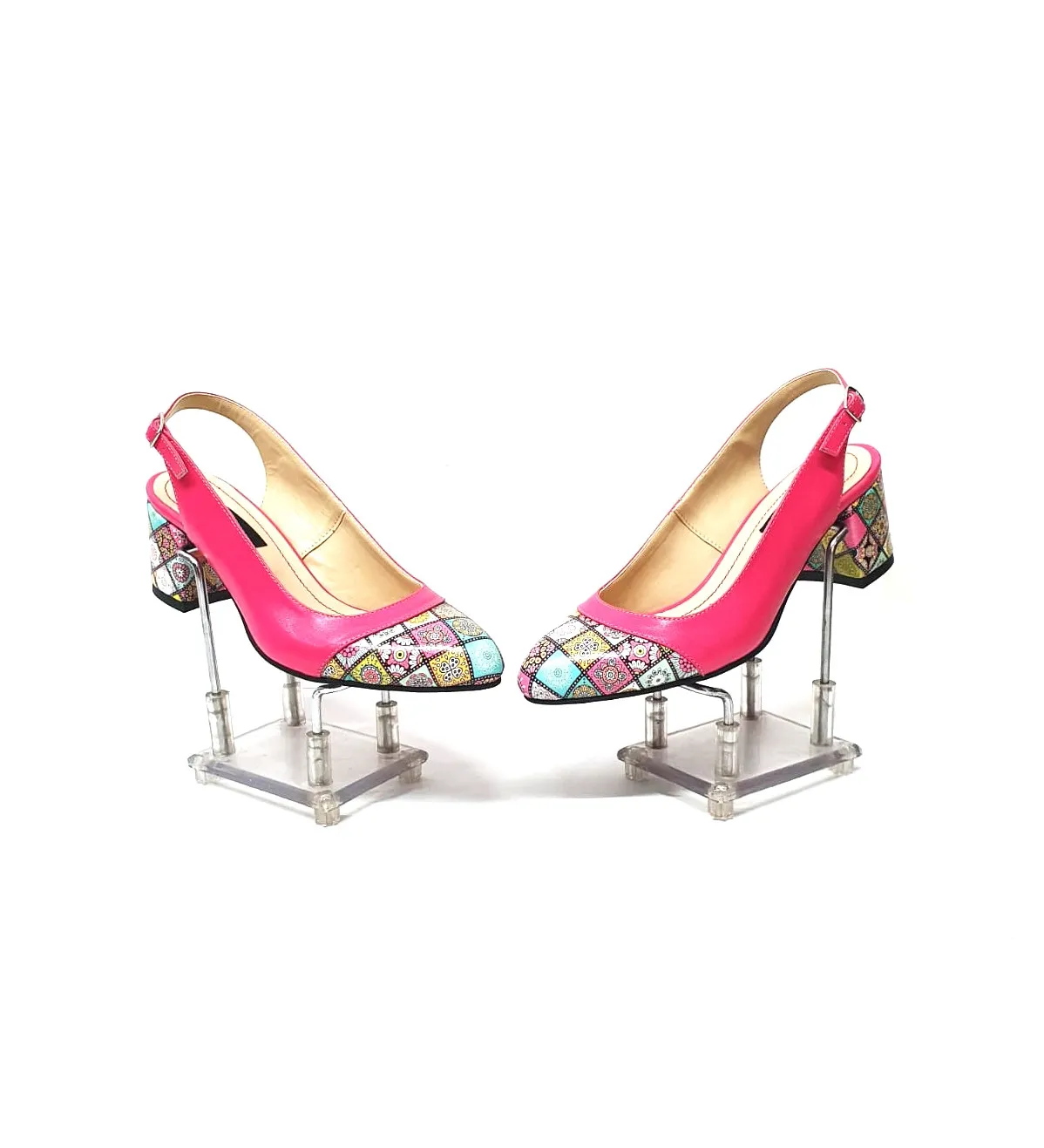Catinca Shoes A55 RP3D sandale piele roz 3D